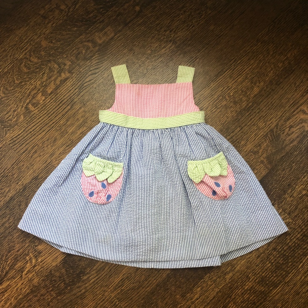 12m Florence Eiseman seersucker dress in very good condition!